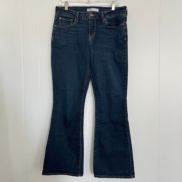 Levi Strauss Signature Gold "Mid-Rise Bootcut” Blue Jeans 12s - Picture 1 of 5